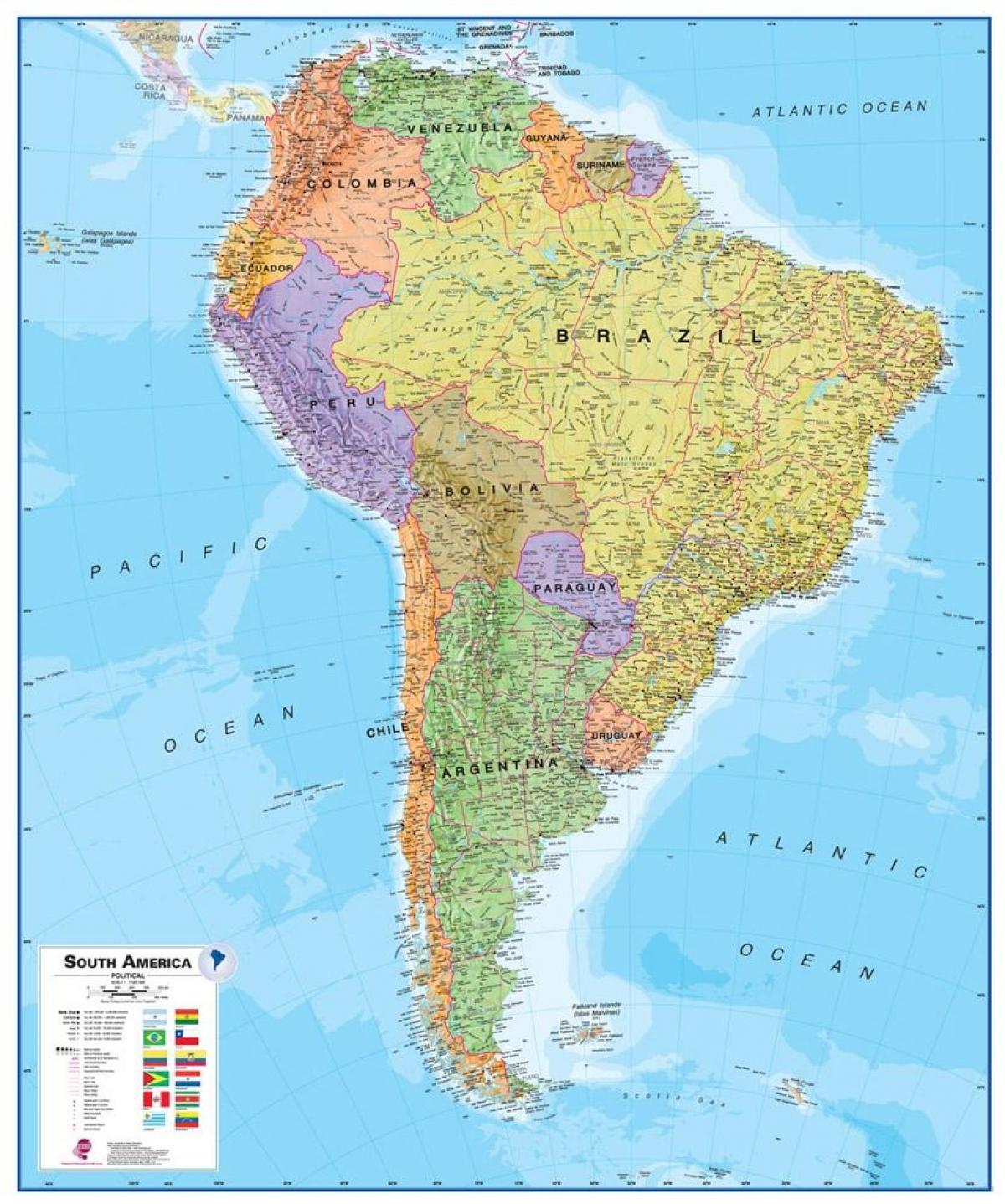 карта Перу Південної Америки