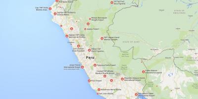 Аеропорти Перу на карті