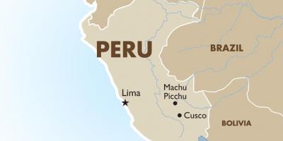 Карта Перу і сусідніх країн