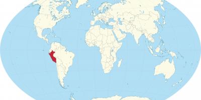 Карта світу, показує Перу