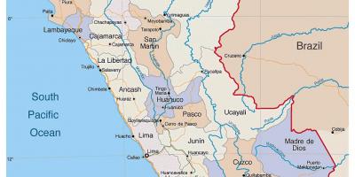 Карта докладна карта Перу