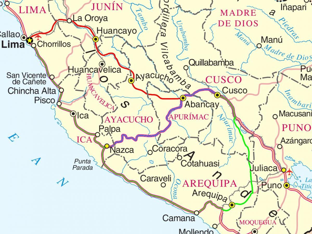 карта Куско в Перу