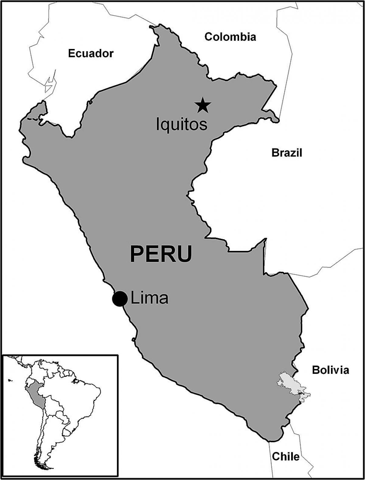 карта ікітос Перу